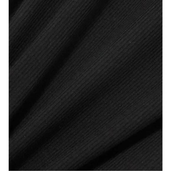 Skims Black Ribbed Slip Dress – Size L – Like New - Picture 3 of 8